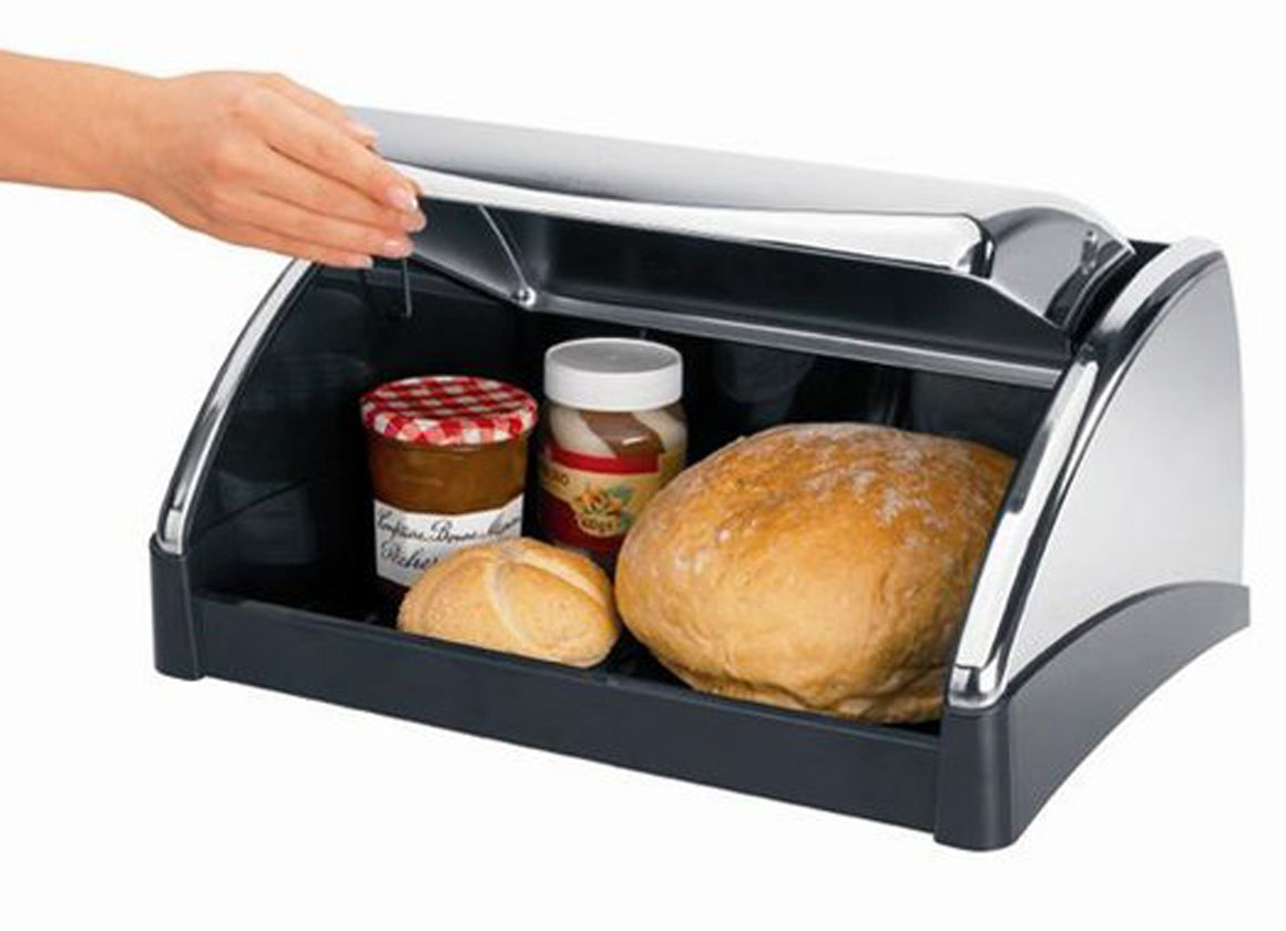 BRABANTIA BROODTROMMEL -   'LIFT-TOP' MATT STEEL / FFP