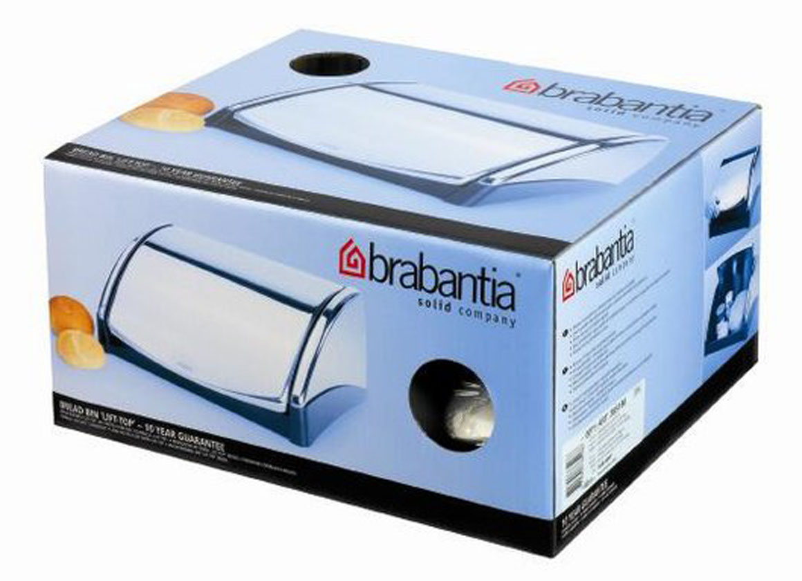 BRABANTIA BROODTROMMEL -   ''LIFT-TOP'' MATT STEEL / FFP