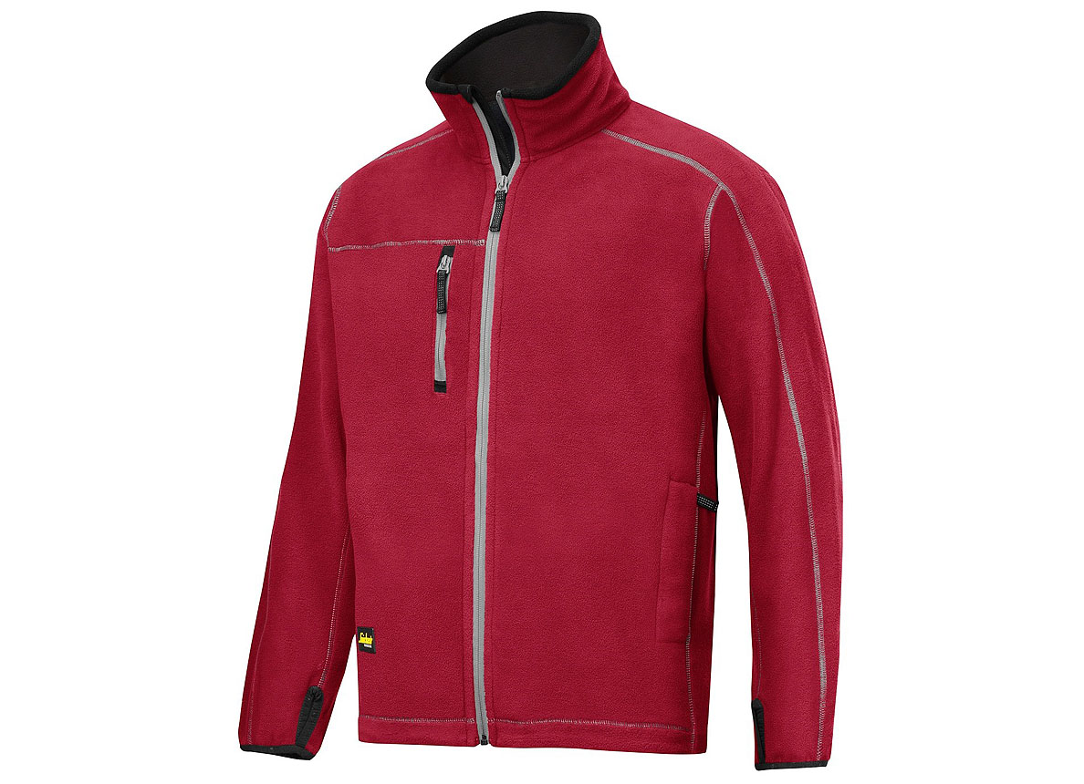 A.I.S. FLEECE JACK CHILI RED - M: S