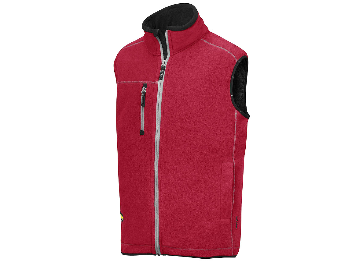 A.I.S. FLEECE BODYWARMER - CHILI RED - XS