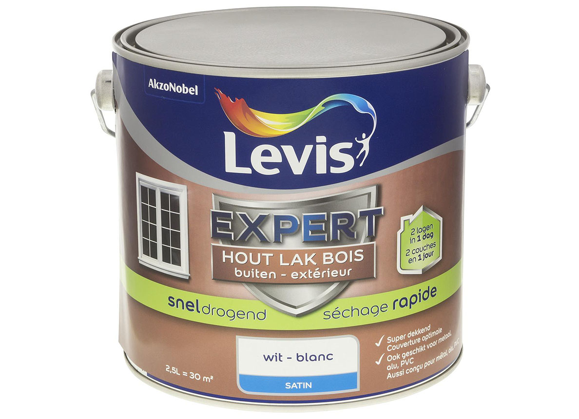 LAK EXPERT BUITEN SATIN SNELDROGEND WIT 0001 2,5L