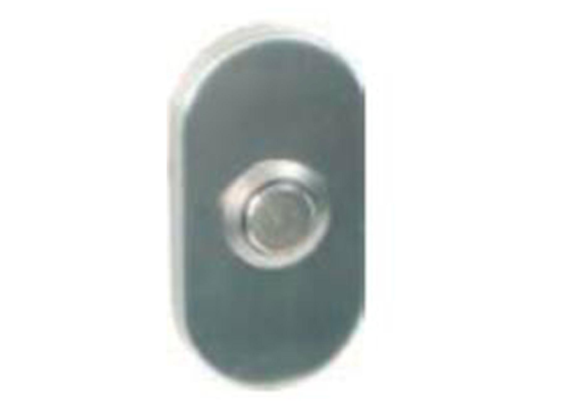 BOUTON DE SONNETTE OVALE INOX