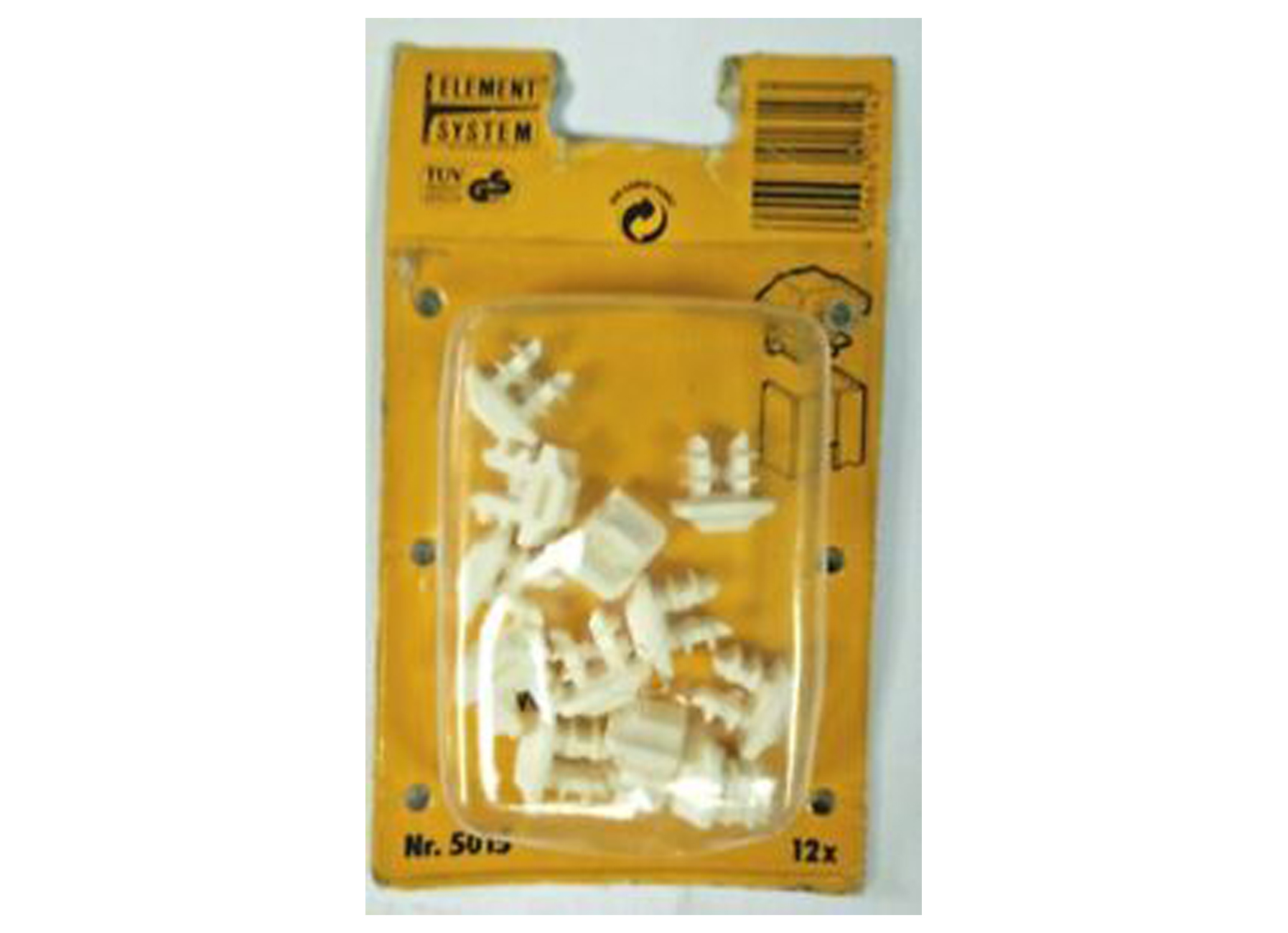 CLIPS EMBOUT POUR TUBE ETAGERE BLANC 5015/1 - 12 PIECES