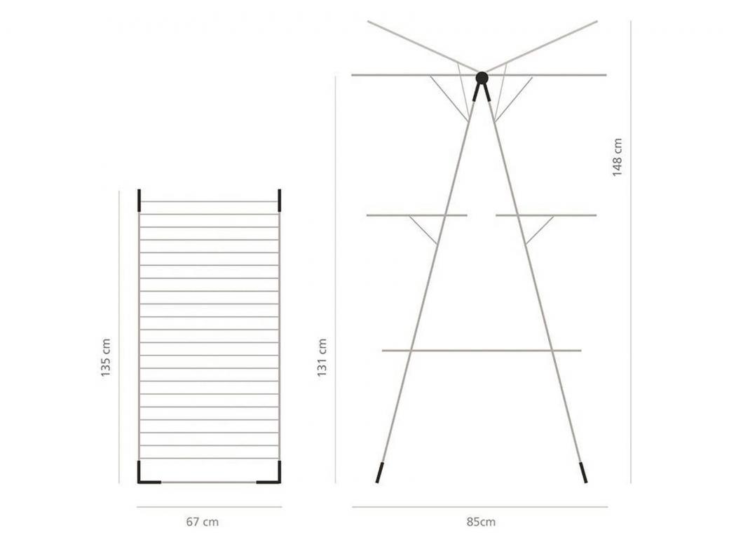 BRABANTIA DROOGTOREN 23M WIT