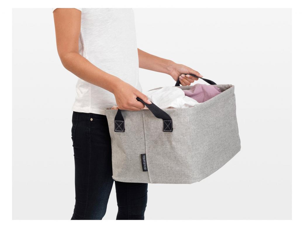 BRABANTIA PANIER A LINGE PLIABLE GRIS 35L