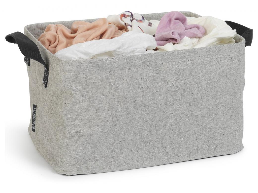 BRABANTIA PANIER A LINGE PLIABLE GRIS 35L