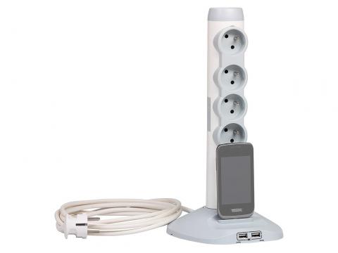 LEGRAND MEERVOUDIGE SOKKEL USB + 2M KABEL