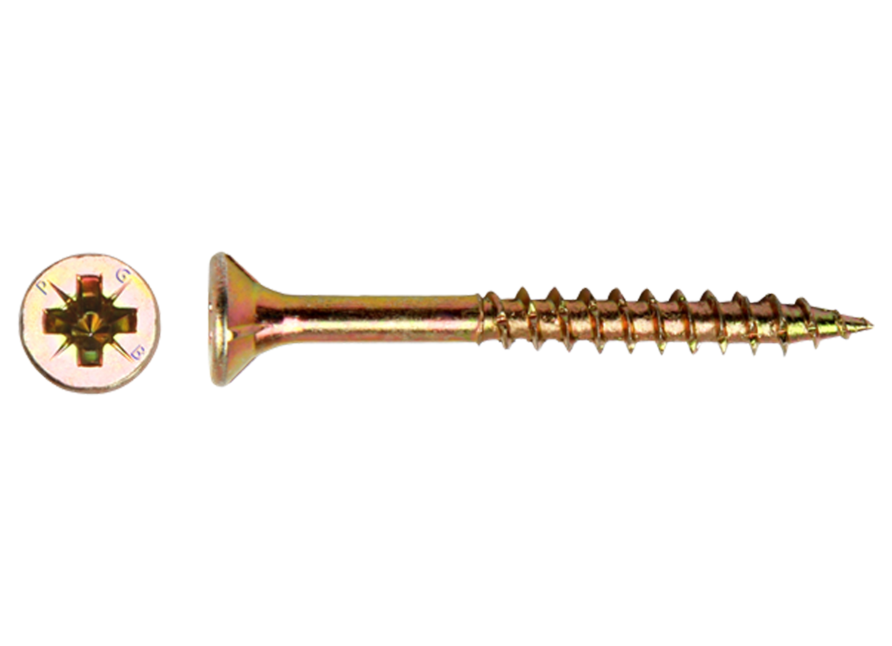 SPAANDERPLAATSCHROEF VZK-Z Ø4,00X20MM GEEL VERZINKT BLISTER