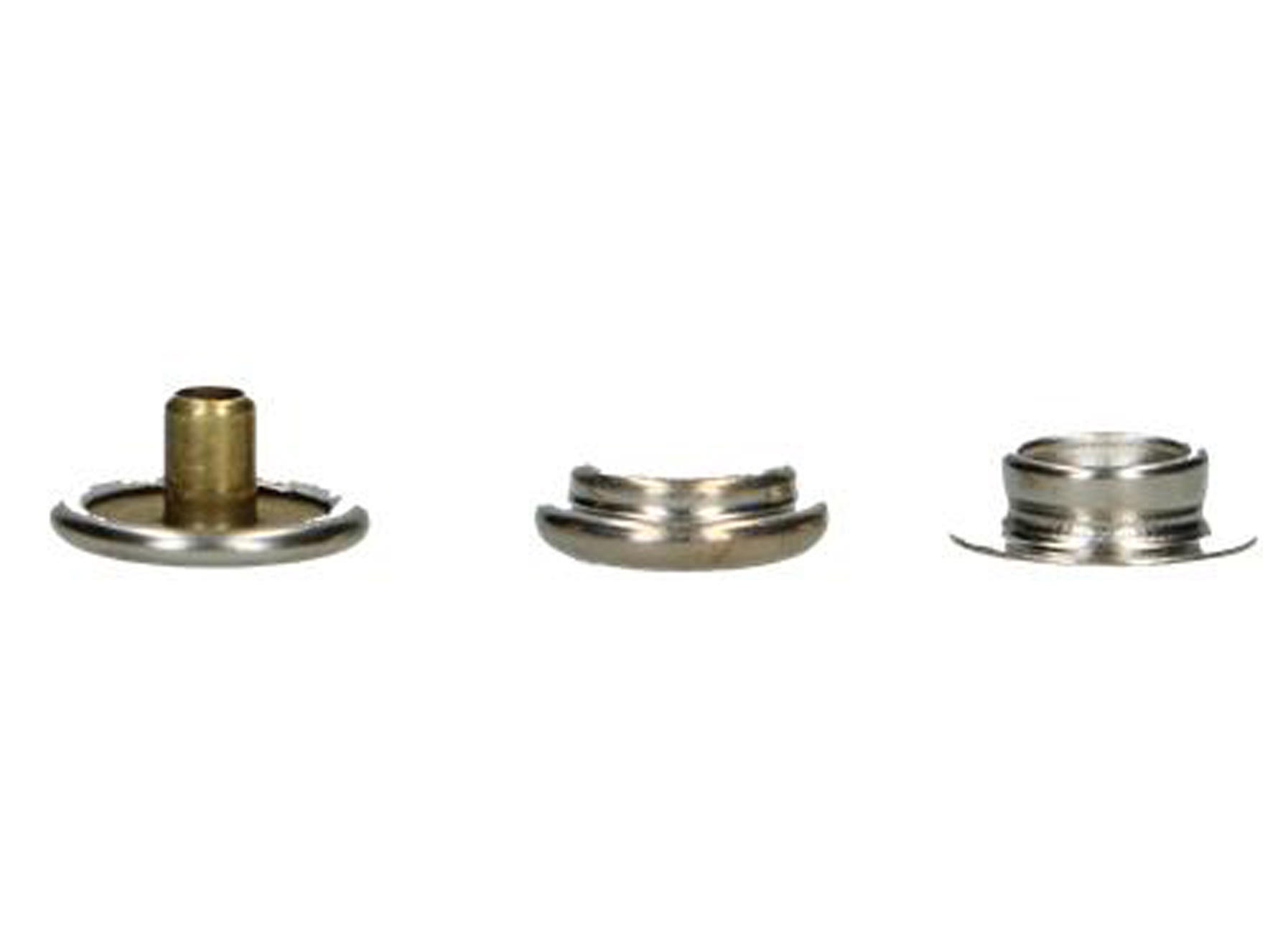 BOUTONS-PRESSION 15MM LAITON BLISTER 3 PC