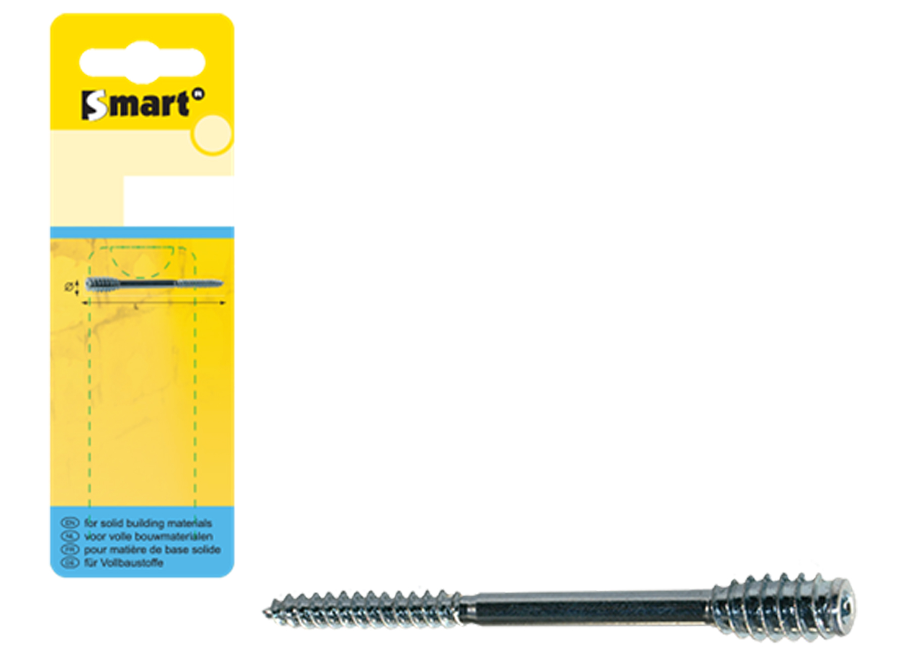 AFSTANDSCHROEF T-DRIVE Ø6,00X80MM VERZINKT