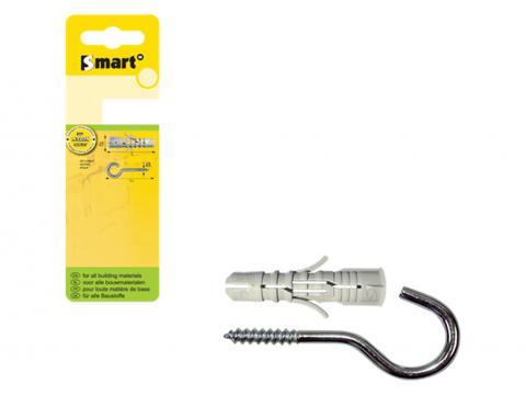 SMART CHEVILLE NYLON + CROCHET ZINGUE Ø6X30MM