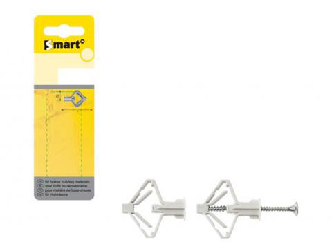 CHEVILLE NYLON POUR CORPS CREUX + VIS TF Ø8X40MM