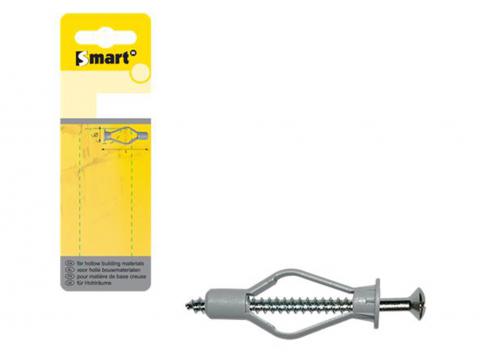 NYLON HOLLEWANDPLUG + SCHROEF VK Ø8X40MM HS BLISTER