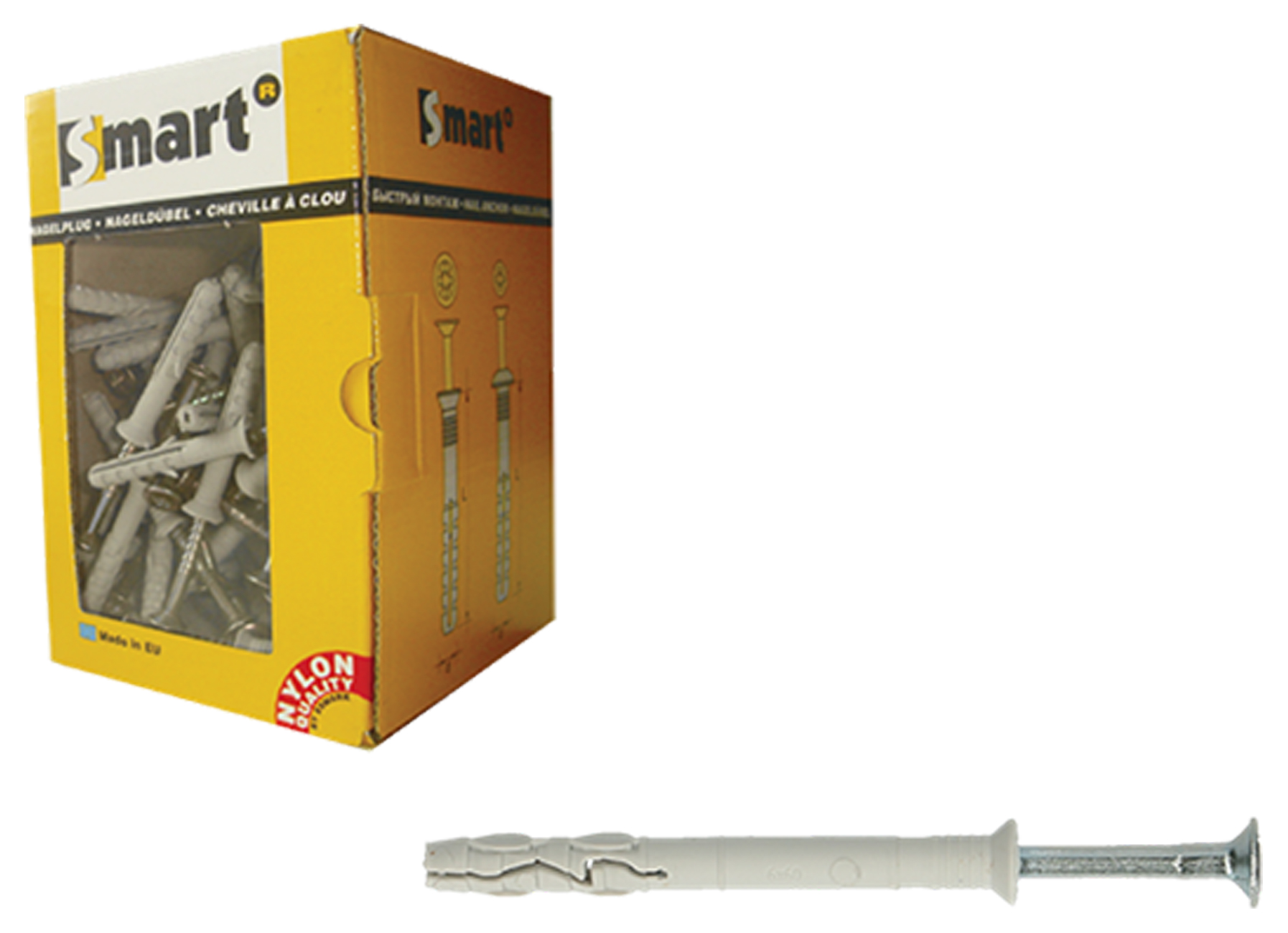 CHEVILLE A FRAPPER COLLERETTE FRAISEE MONTE Ø6,00X40MM 100 PCS