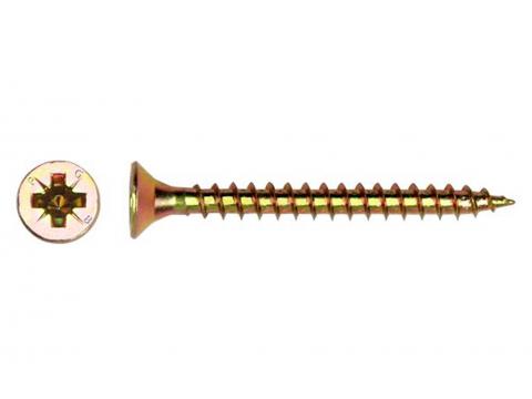 VIS A PANNEAU TF-Z FILETAGE COMPLET Ø3,00X12MM ZINGUE JAUNE 200 PCS