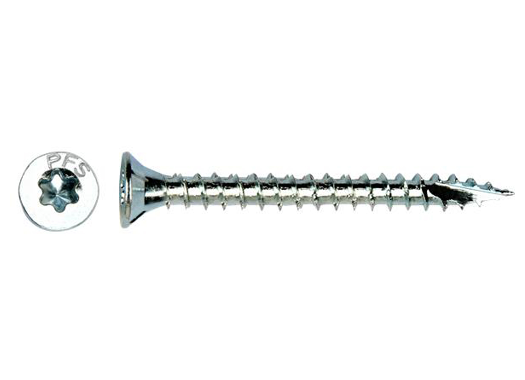 VIS A PANNEAUX PFS+ TF-T FILETAGE COMPLET Ø6,00X60MM ZINGUE 200 PCS