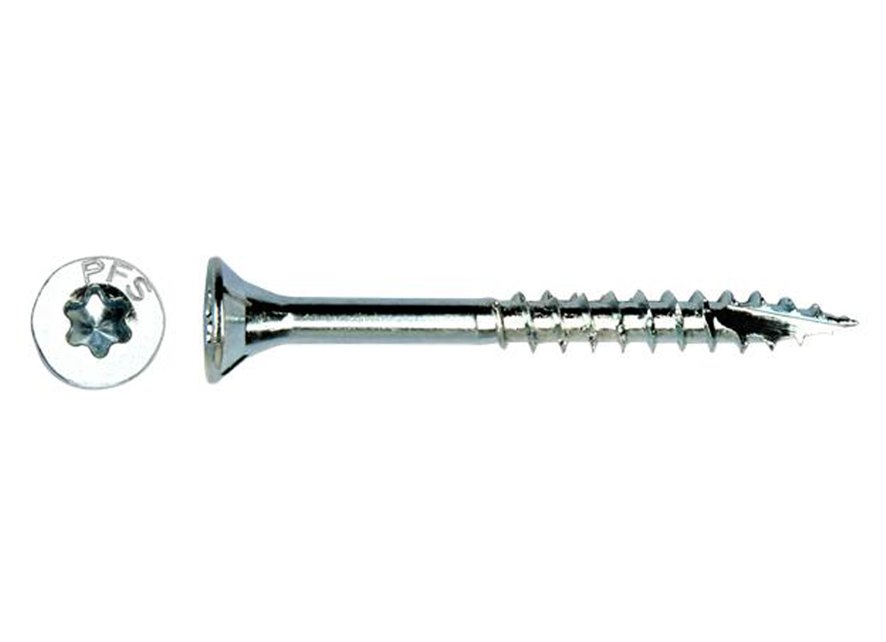 SPAANDERPLAATSCHROEF PFS+ VZK-T DEELDRAAD Ø6,00X180MM VERZINKT 100 ST