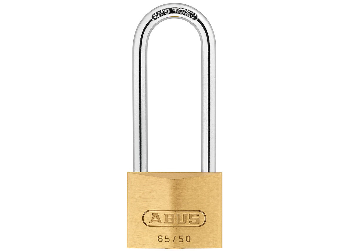 ABUS HANGSLOT MESSING 65/50HB80C 50MM BEUGEL 80MM 