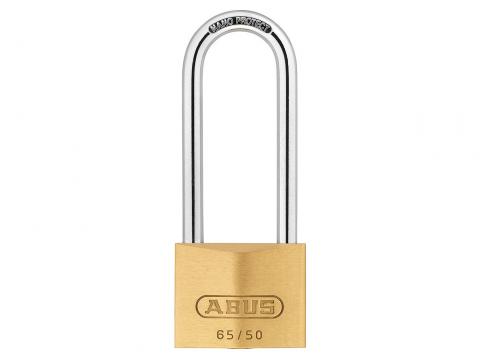 ABUS HANGSLOT MESSING 65/50HB80C 50MM BEUGEL 80MM