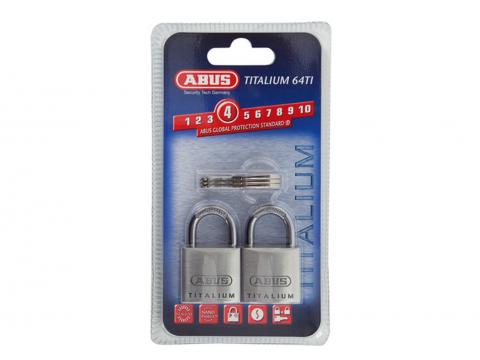 ABUS CADENAS TITALIUM TWIN 64TI/20TW 20MM - 2 PACK