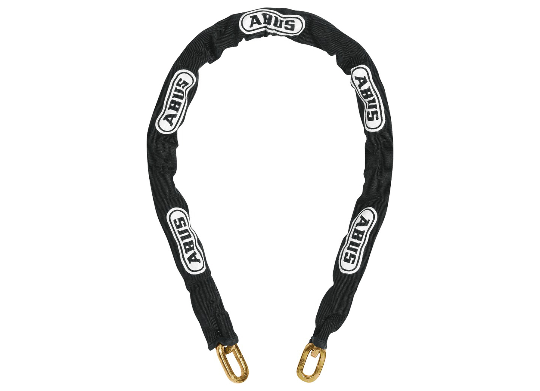 ABUS KETTING ZWART BEKLEED 8MM LENGTE 110CM 8KS110