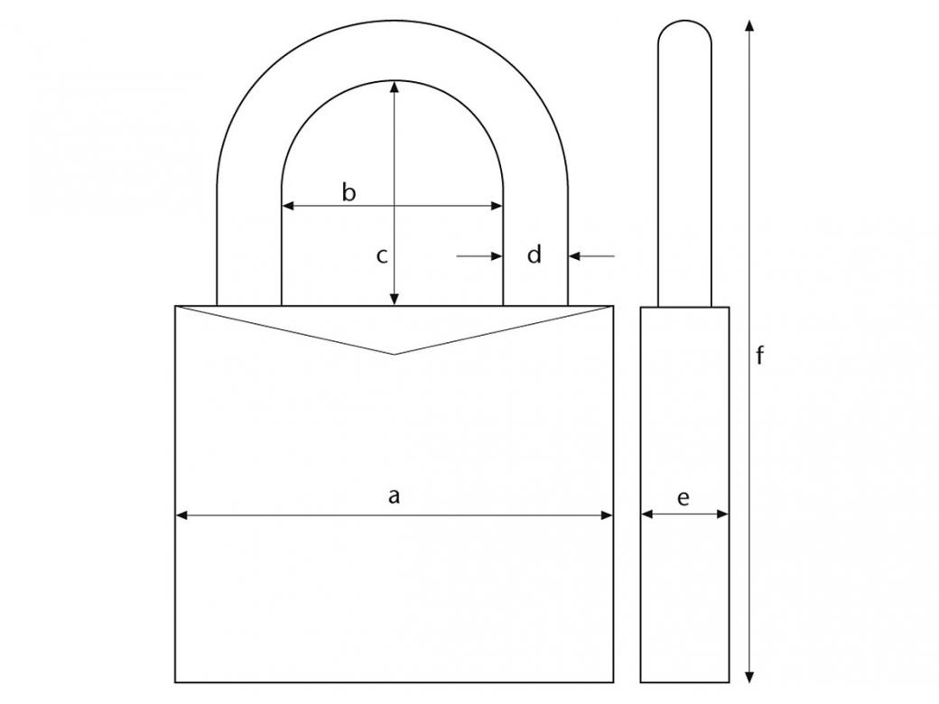 ABUS HANGSLOT 64 TITALIUM - 2 SLEUTELS INBEGREPEN