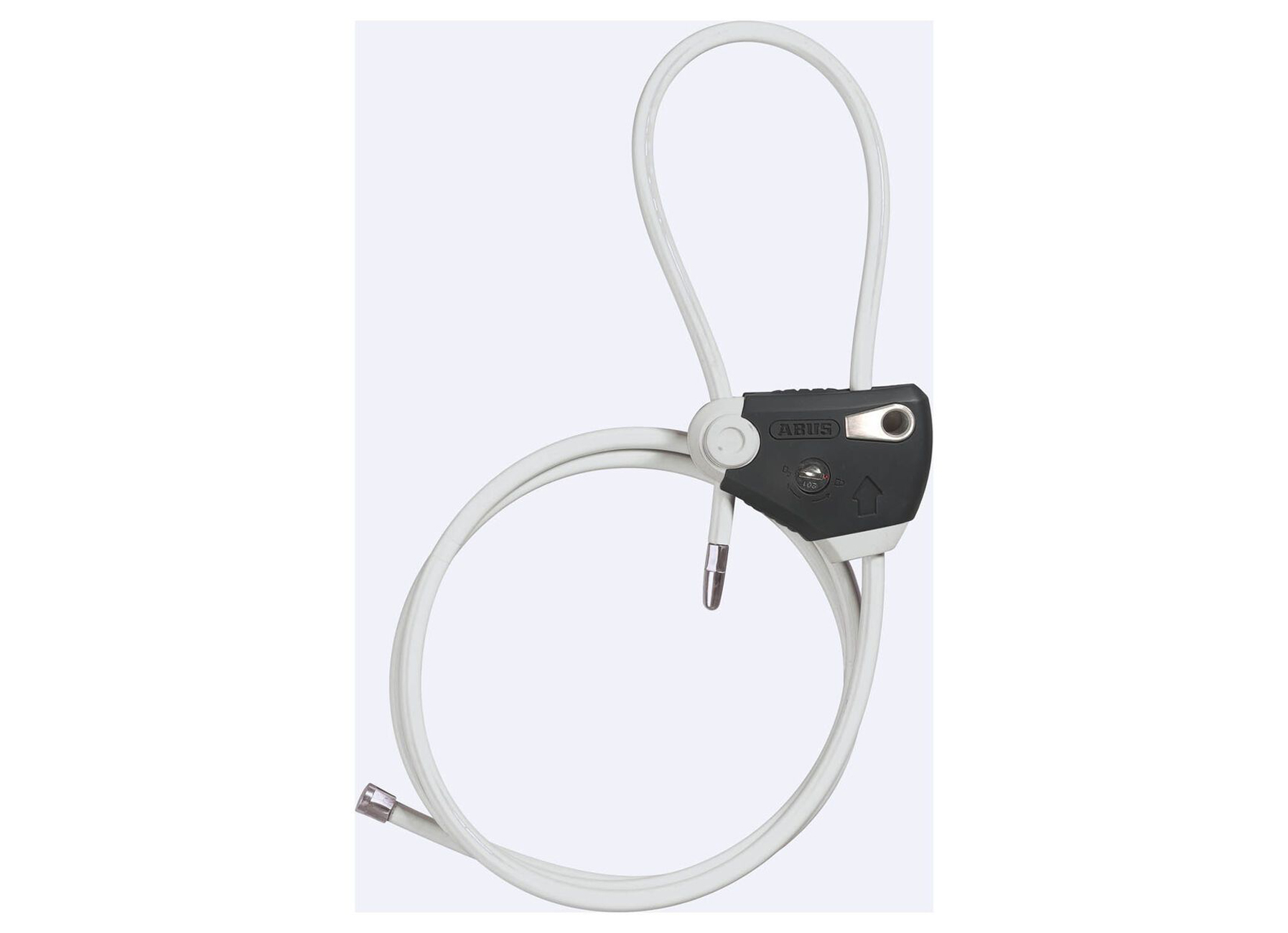 ABUS MULTILOOP CABLE ANTIVOL 185CM AVEC CYLINDRE + 2 CLES 210/185WHI