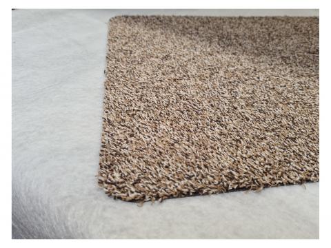DEURMAT VOORGEWASSEN KATOEN 40X55CM BEIGE