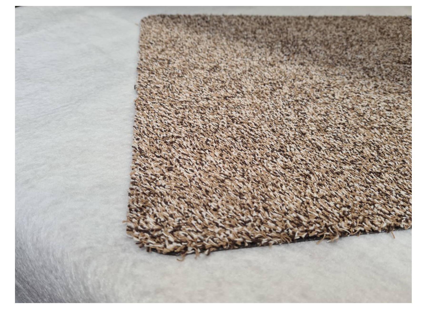 DEURMAT VOORGEWASSEN KATOEN 45X65CM BEIGE