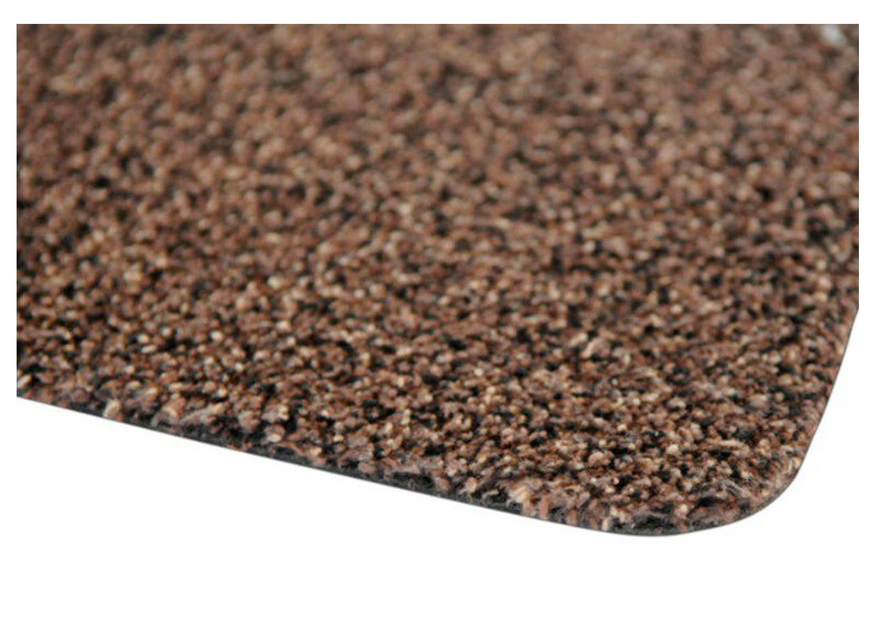 PAILLASSON COTON PRELAVE 65X100CM BRUN
