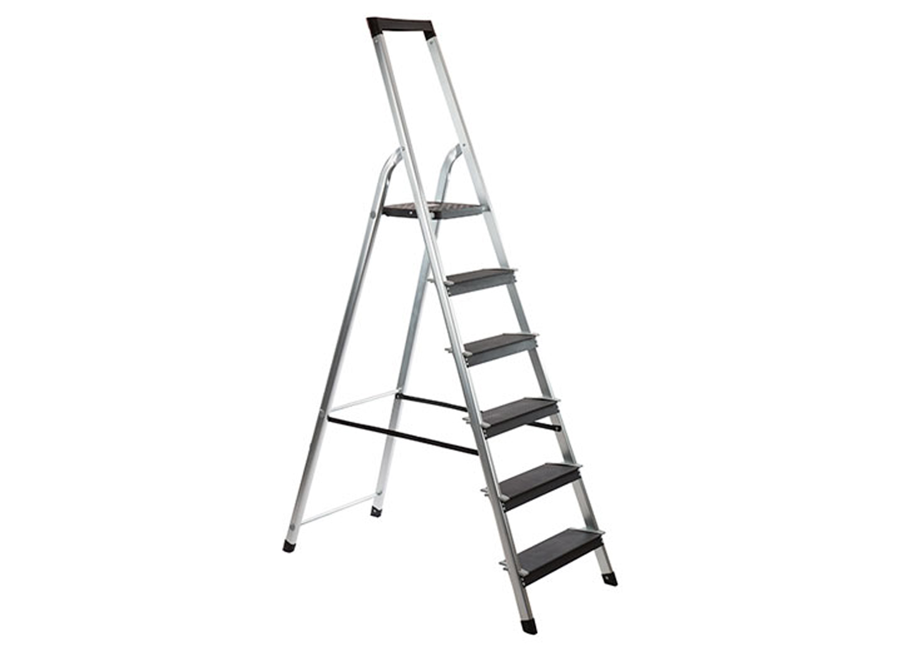 POWER STEP TRAPLADDER ALUMINIUM 6 TREDEN