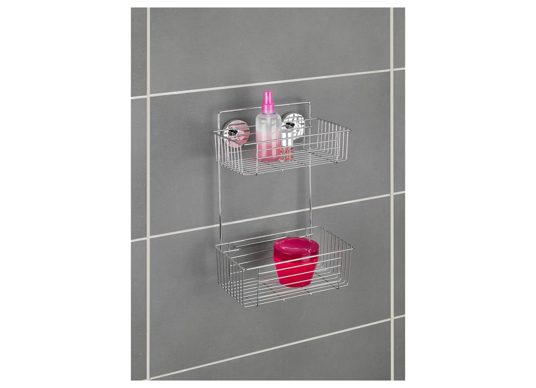 VACUUMLOC PANIER DE DOUCHE DOUBLE BARI