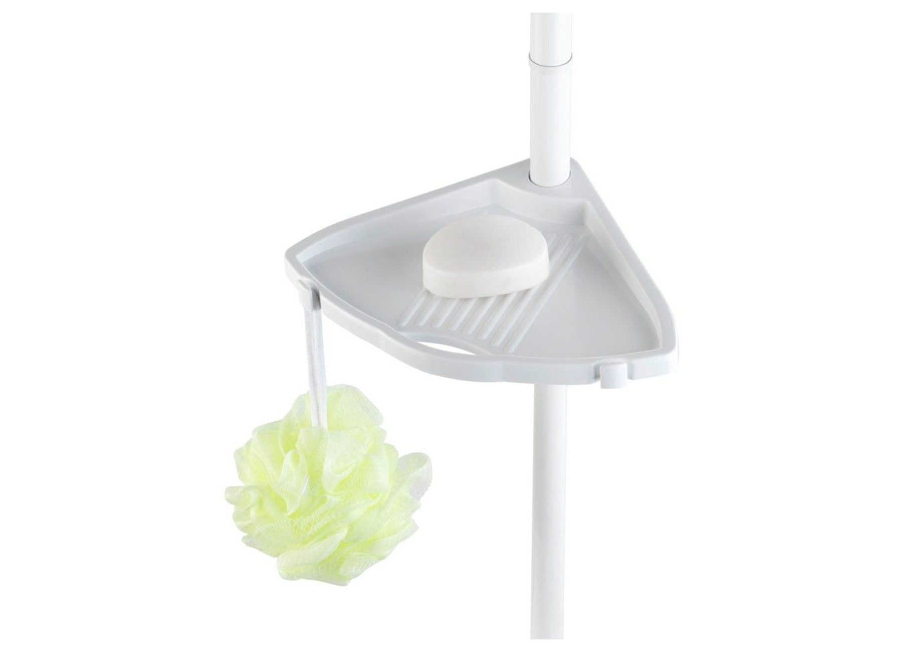 ETAGERE D''ANGLE TELESCOPIQUE 25MM BLANC VARIOLOC