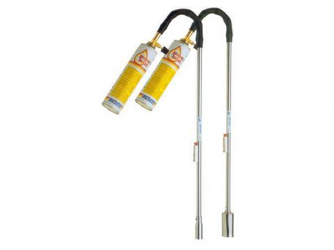 ONKRUIDBRANDER OP GAS BIOFLAMME + GASFLES