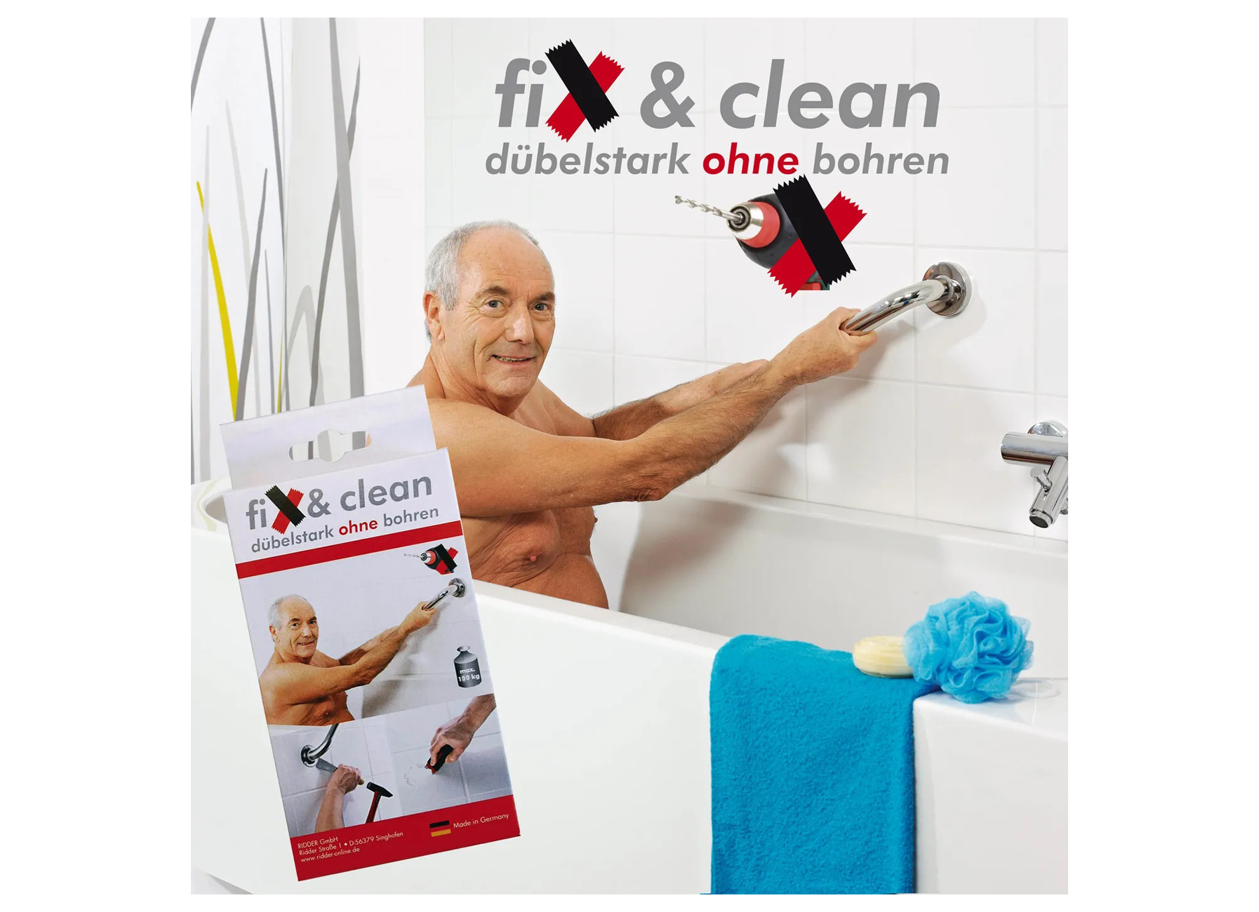 FIX & CLEAN MONTAGELIJM VOOR BADGREPEN