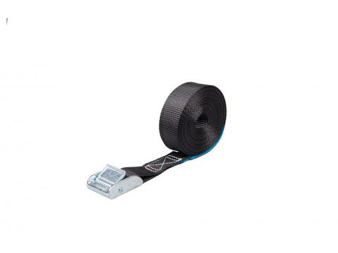 SANGLE D'ARRIMAGE AVEC BOUCLE 25MM 220KG L=5M NOIR
