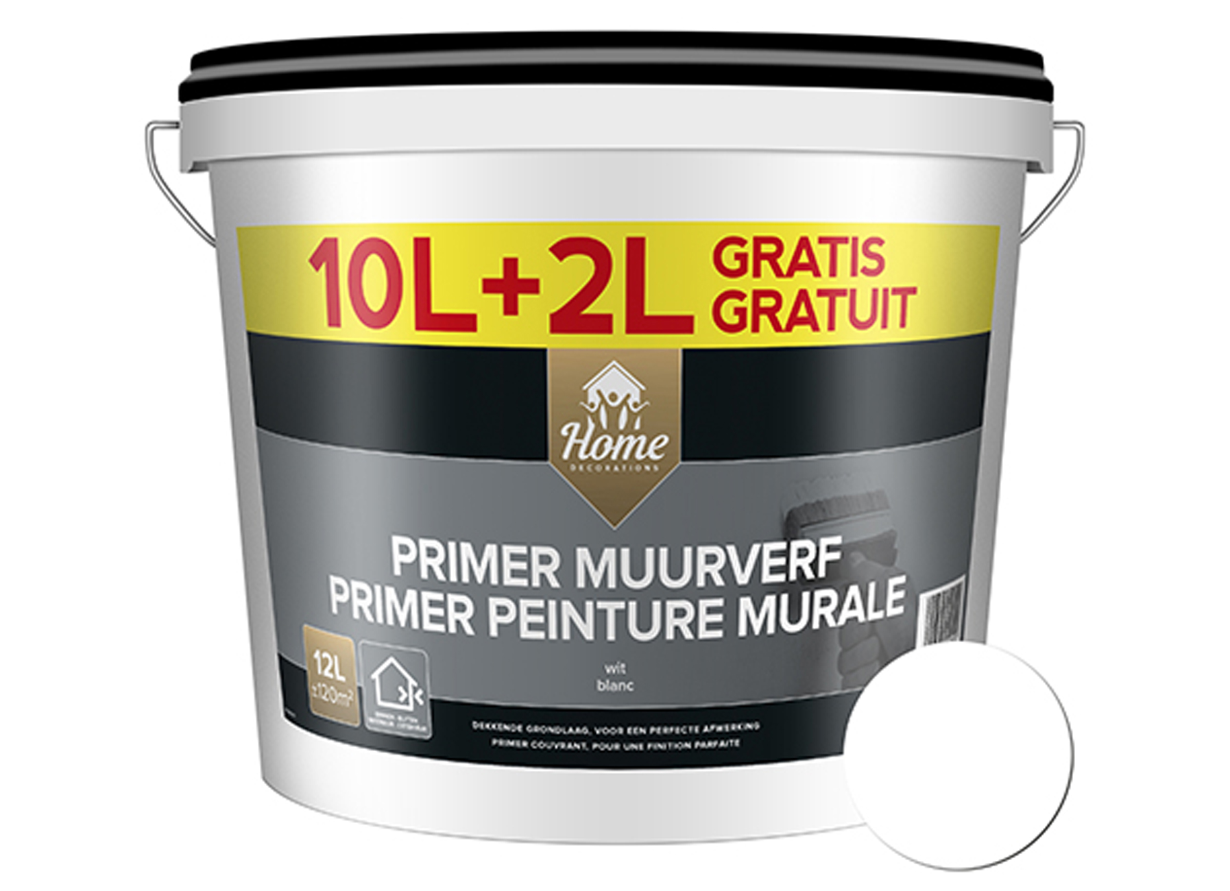 PRIMER MUURVERF WIT 10+2L