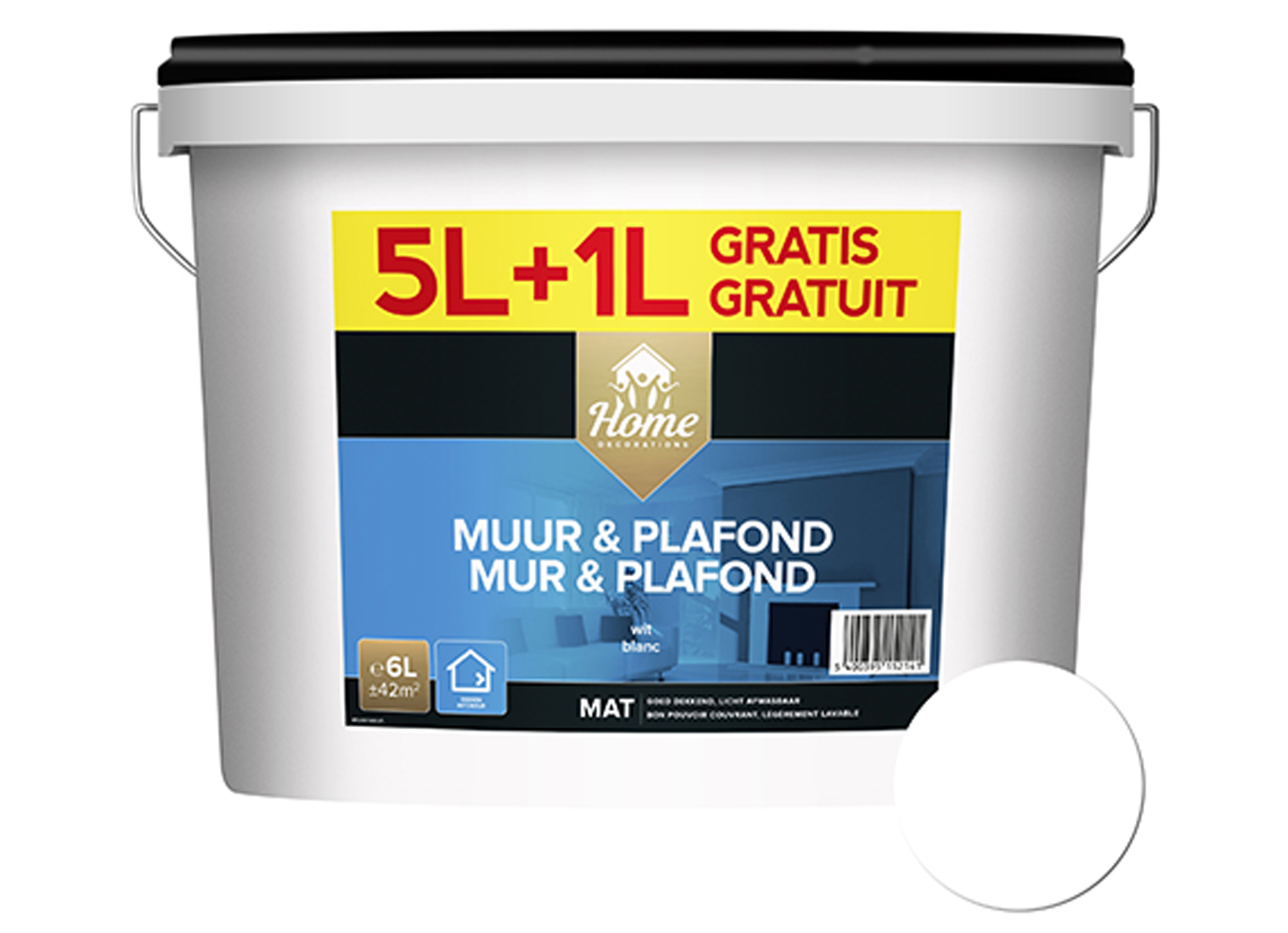 MUR & PLAFOND BLANC 5+1L