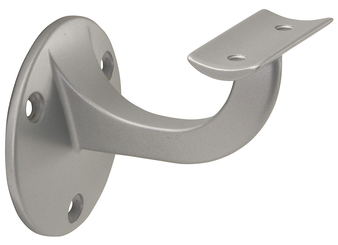 CANDO SUPPORT DE RAMPE D'ESCALIER HELSINKI - ALUMINIUM ANODISE - 2 PIECES