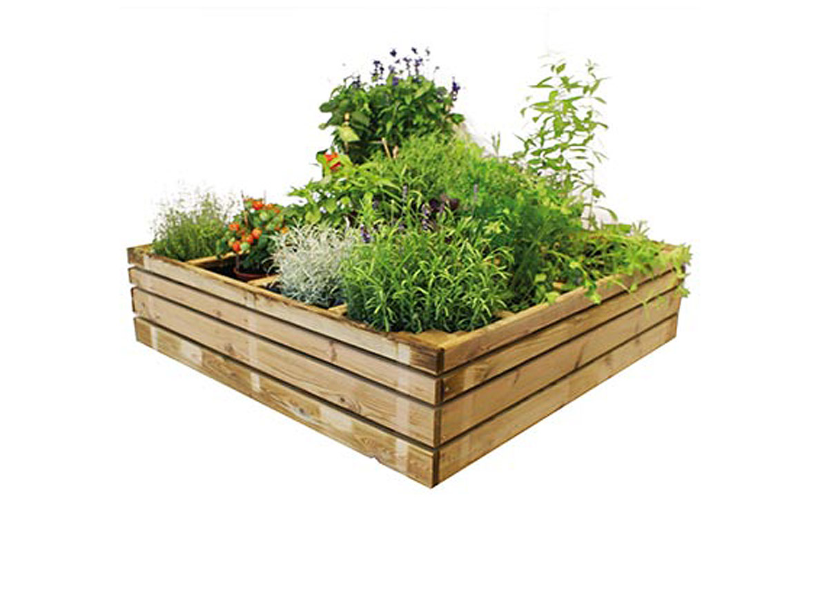 MOESTUIN HERBA 120X120X30CM - GRONDMODEL