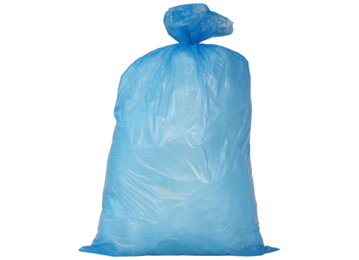 SACS BLEUS POUR POUBELLE A PEDALE 50X55 HDPE T15 (50 PIECES/ROULEAU)