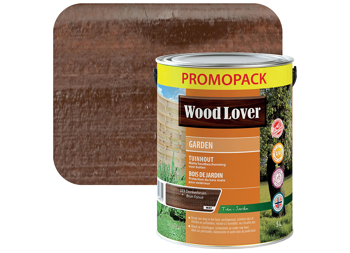 WOODLOVER GARDEN 5L DONKERBRUIN