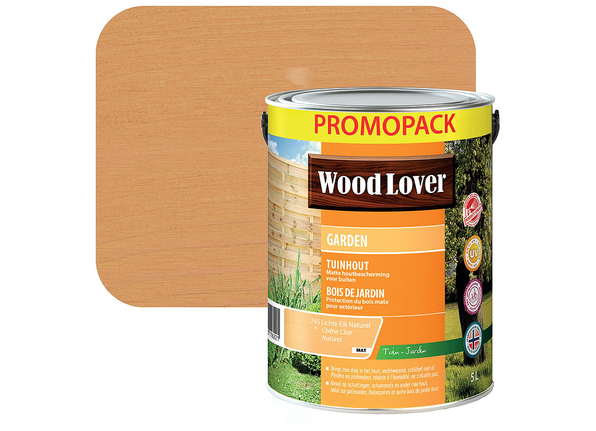 WOODLOVER GARDEN 5L CHENE NATUREL CLAIR 745