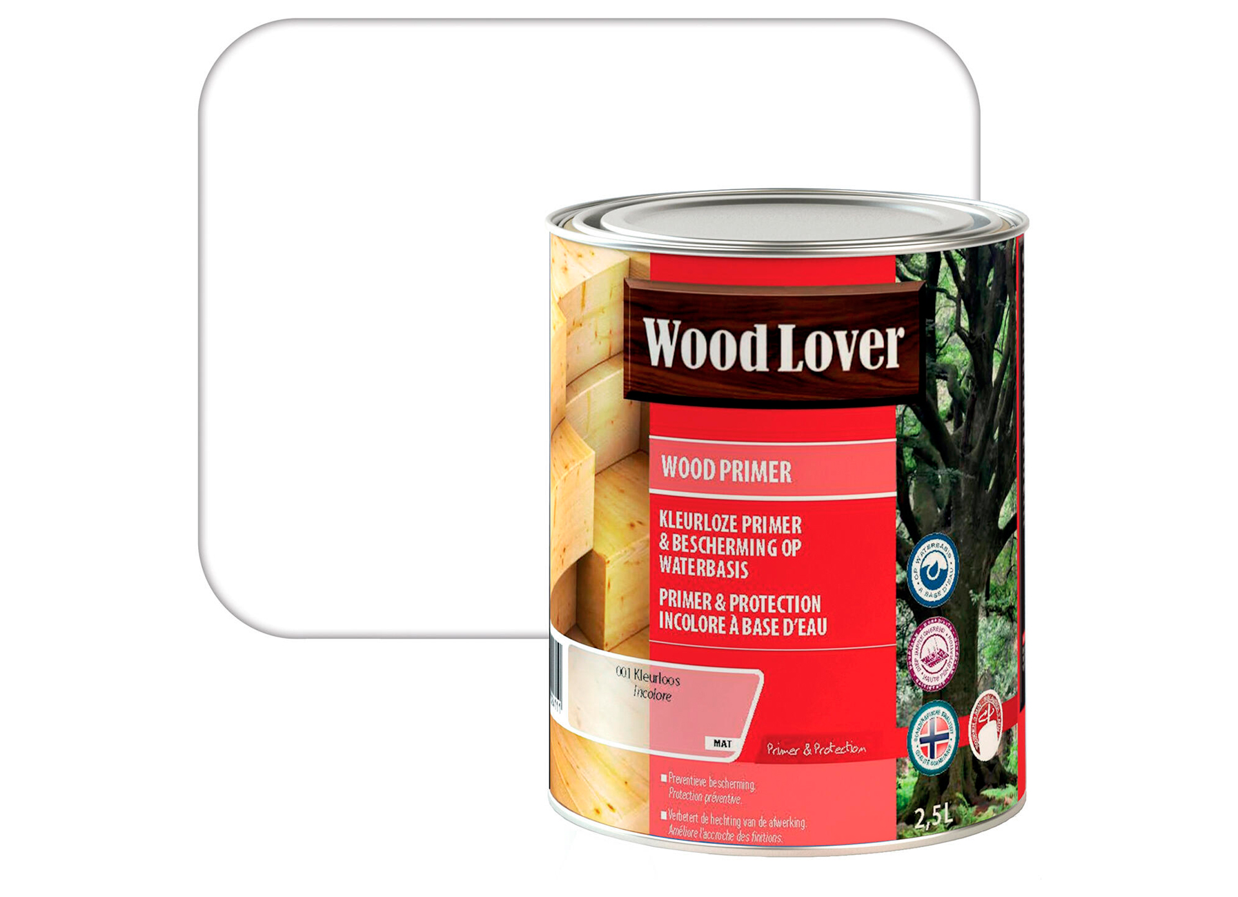 WoodLover Wood Primer Kleurloos 2,5L