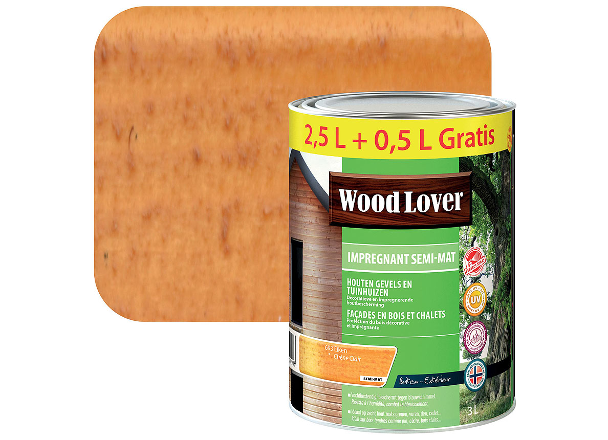 Woodlover Impregnant Semi-mat 3l Chêne 693