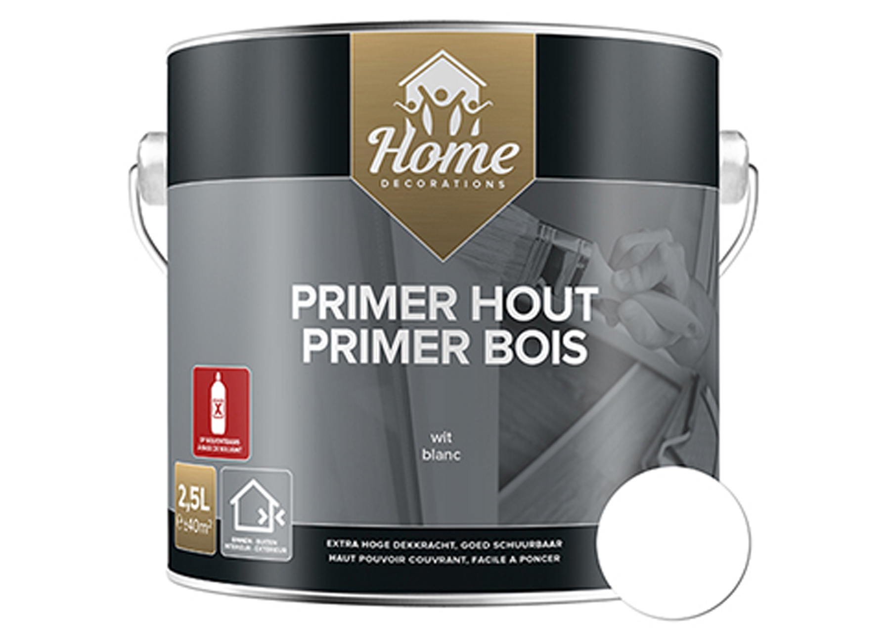 PRIMER HOUT WIT 2,5L