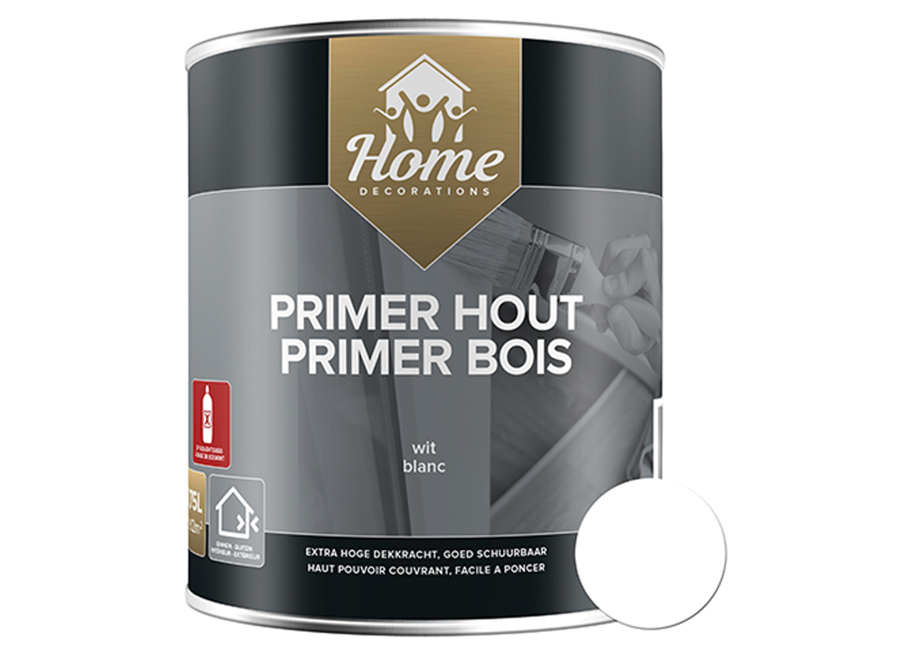 PRIMER HOUT WIT 750ML