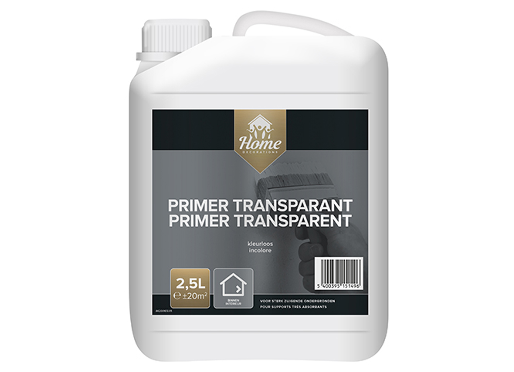 HOME DECORATIONS PRIMER TRANSPARANT KLEURLOOS 2,5L
