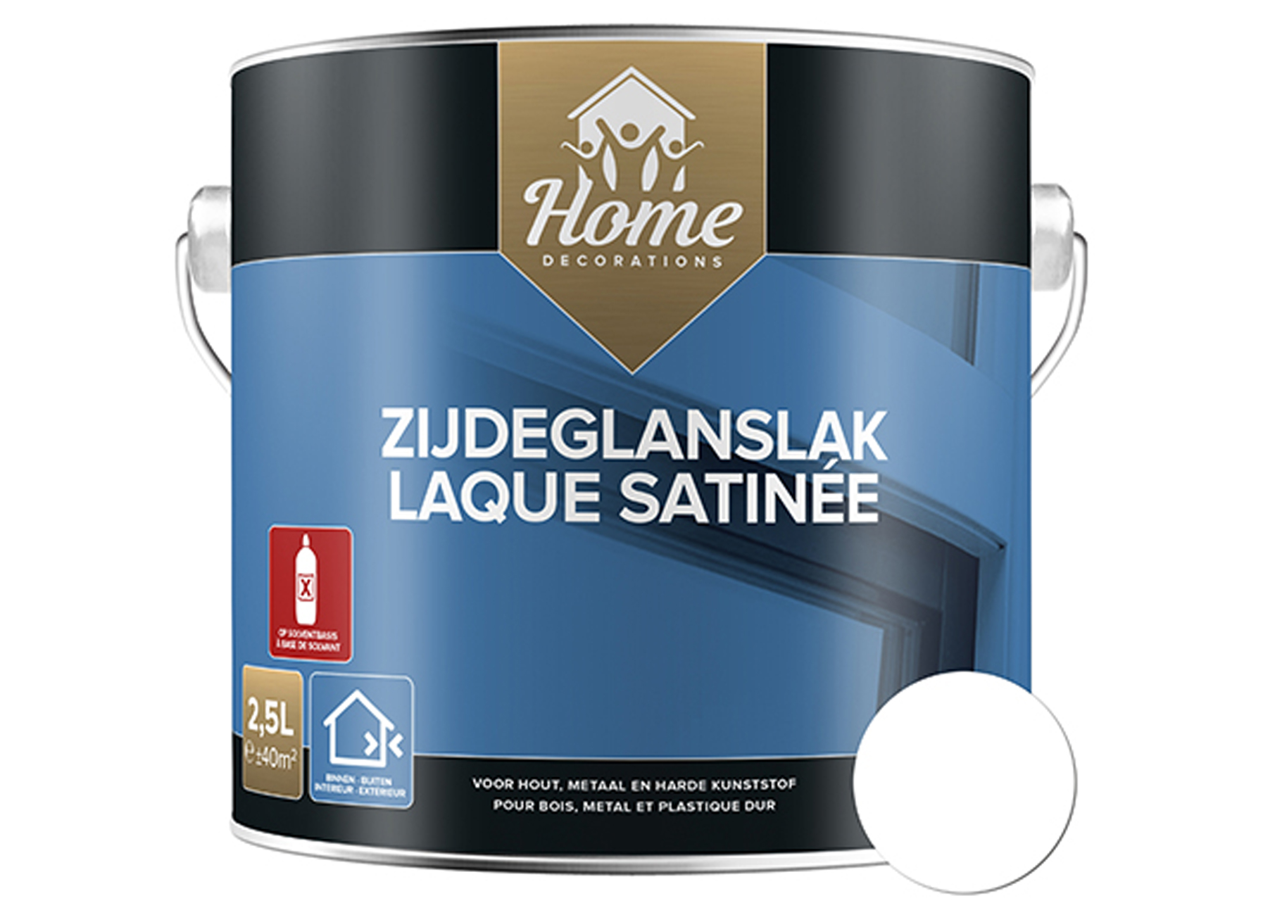 ZIJDEGLANSLAK WIT (1410-HD1310) 2,5L