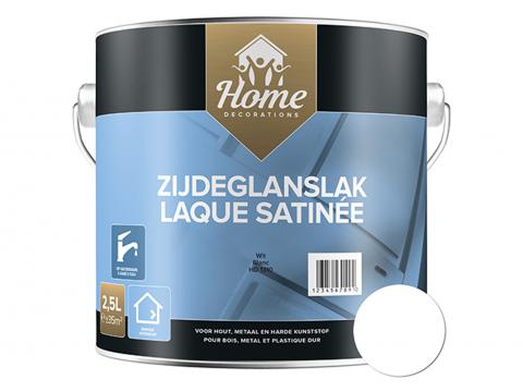 ZIJDEGLANSLAK OP WATERBASIS WIT 2,5L